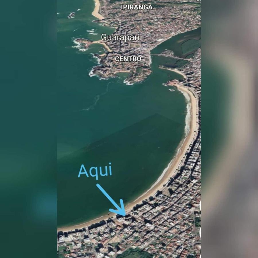 グアラパリーApt Encantador Praia Do Morro 20 Metros Da Praia.アパートメント エクステリア 写真