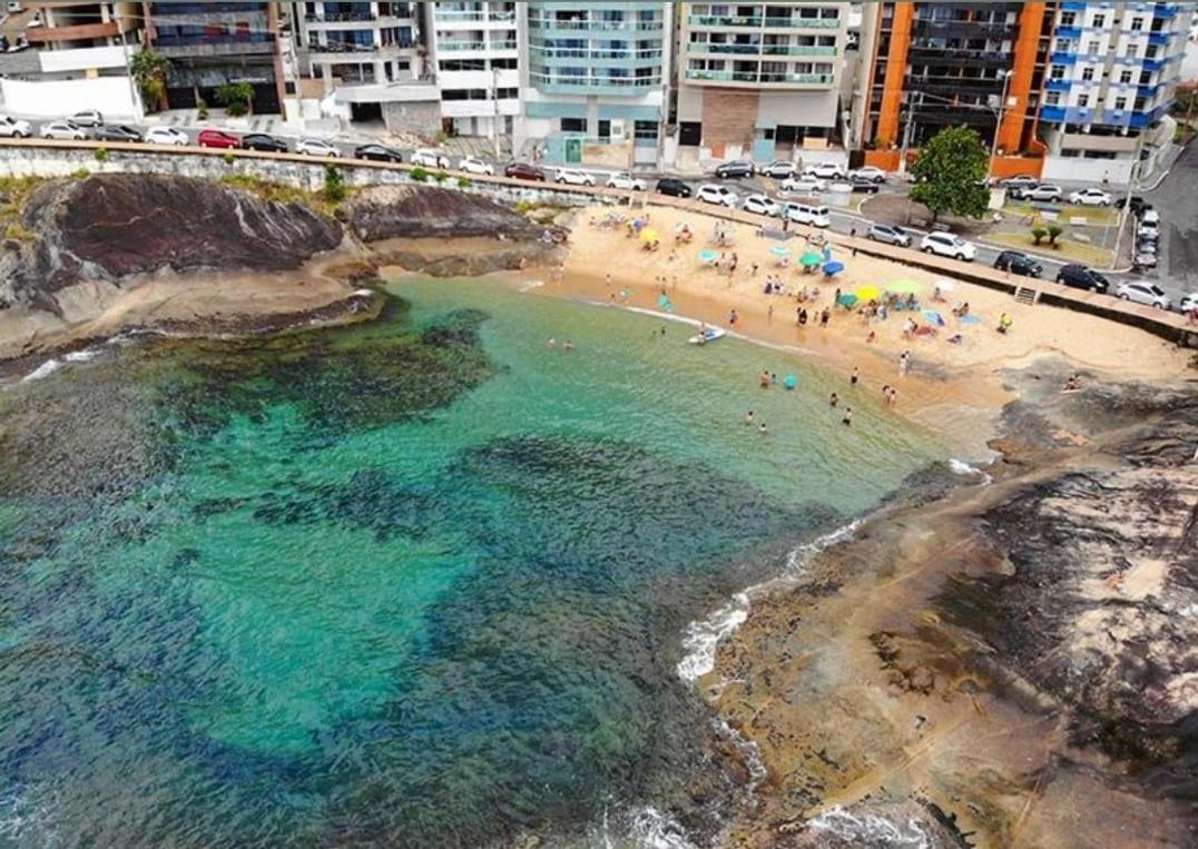 グアラパリーApt Encantador Praia Do Morro 20 Metros Da Praia.アパートメント エクステリア 写真