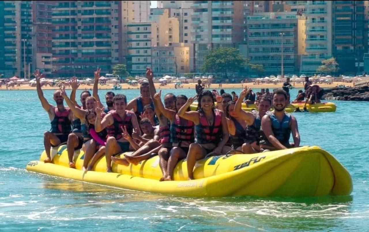 グアラパリーApt Encantador Praia Do Morro 20 Metros Da Praia.アパートメント エクステリア 写真