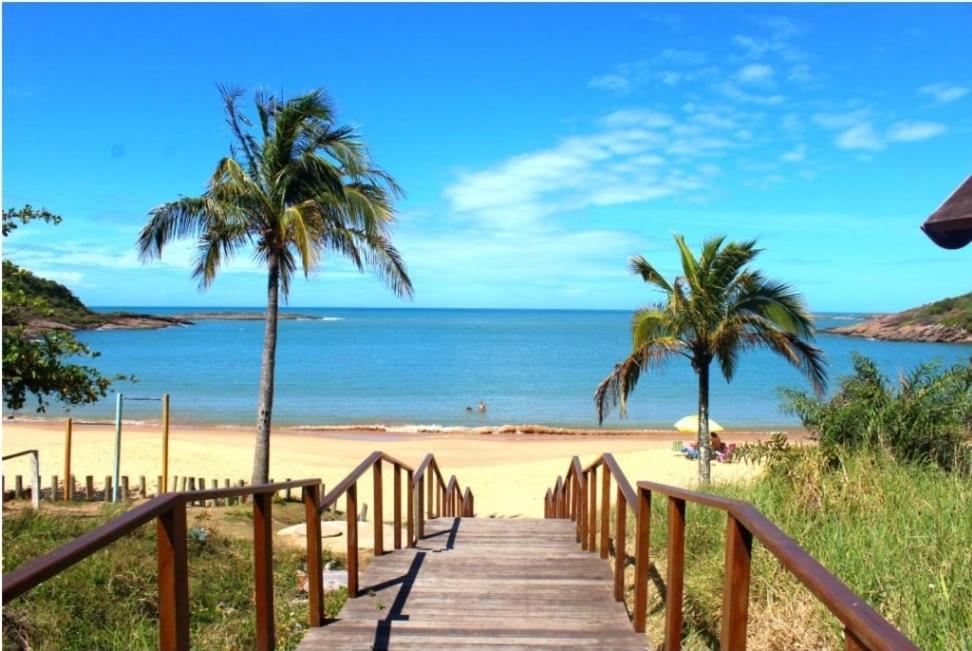 グアラパリーApt Encantador Praia Do Morro 20 Metros Da Praia.アパートメント エクステリア 写真